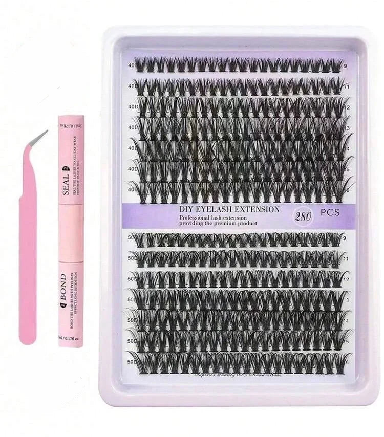 Lash Extension Kit with Lash Glue