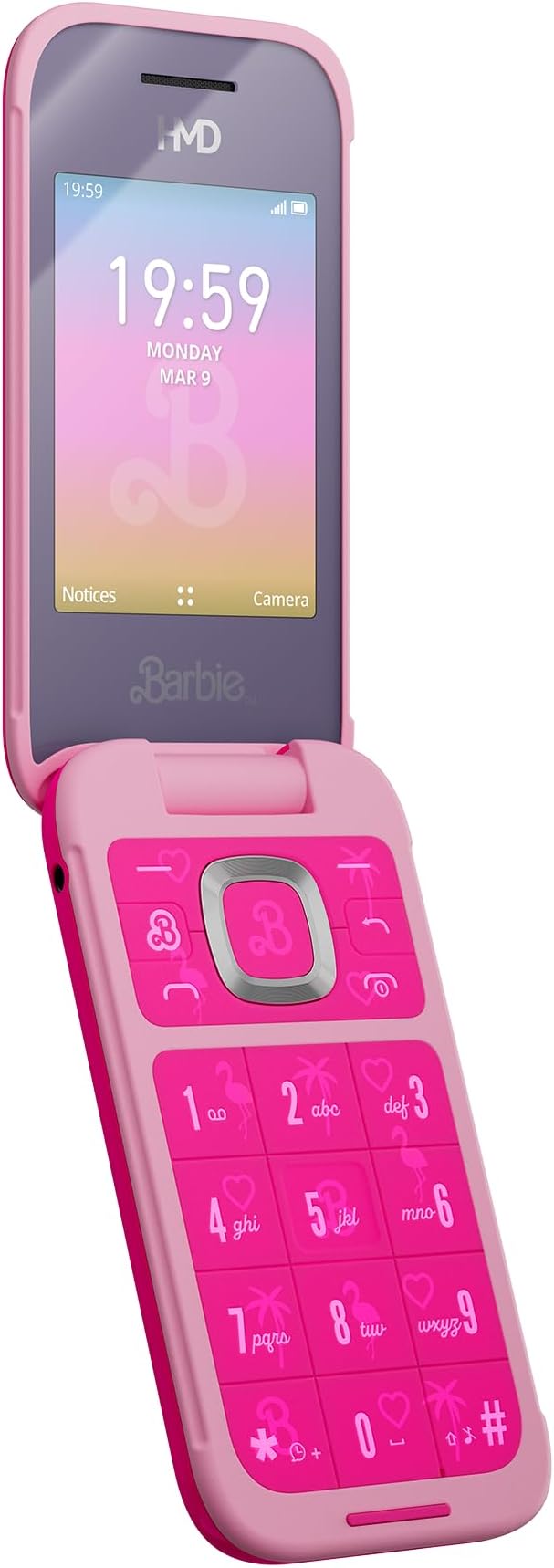 HMD Barbie | Flip | Unlocked | KaiOS | Compatible with All Carriers | Power Pink | US Version