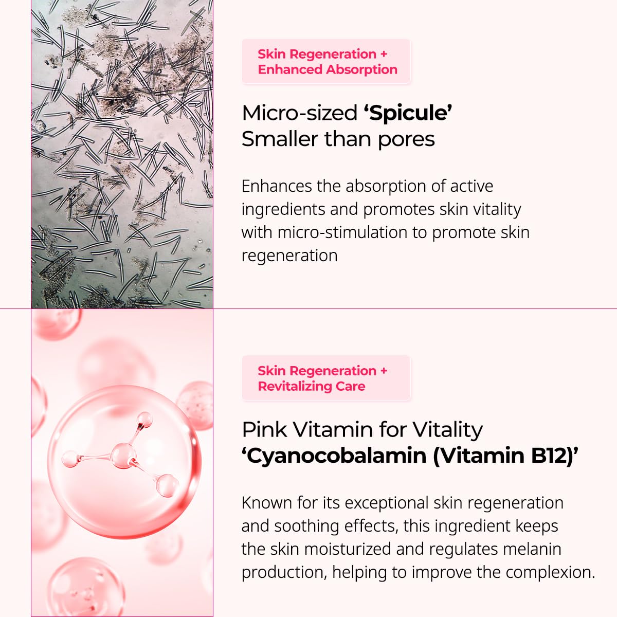 Dr.Melaxin Cemenrete Cyano Pink Spicule Cream with Calcium, Vitamin B12 for under eyes skin, Dark Circles, Fine Lines, Puffiness&Eye Bags Cream, 1.69 fl. oz.