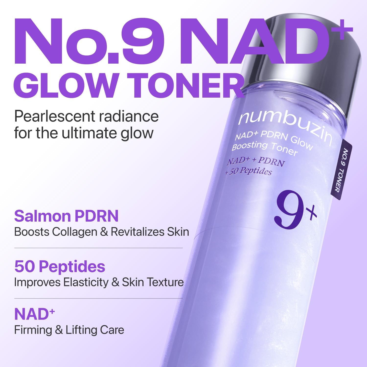 Numbuzin No.9 NAD+ Salmon PDRN Glow Boosting Toner