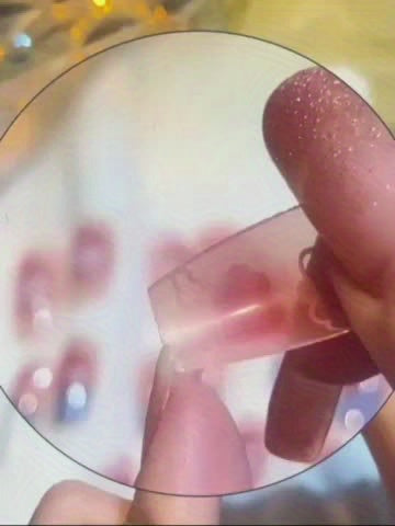 Medium Almond Zebra Print Design Nails