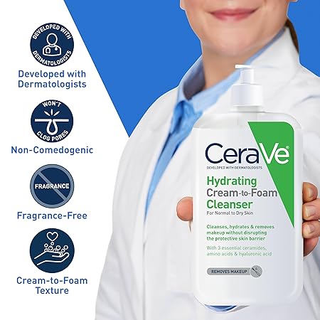 CeraVe Hydrating Cream To Foam Cleanser