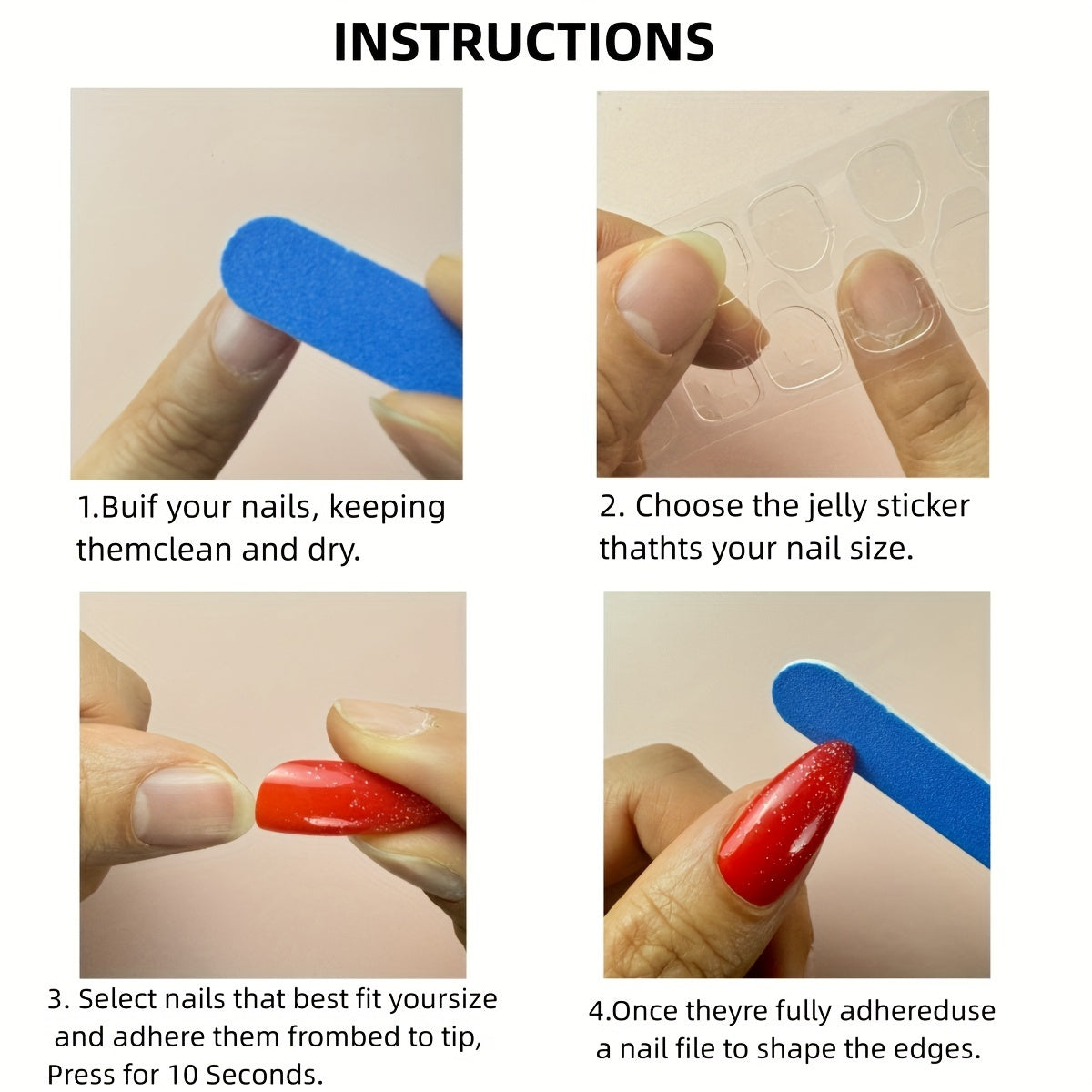 Almond Purple Butterfly Glitter Nails