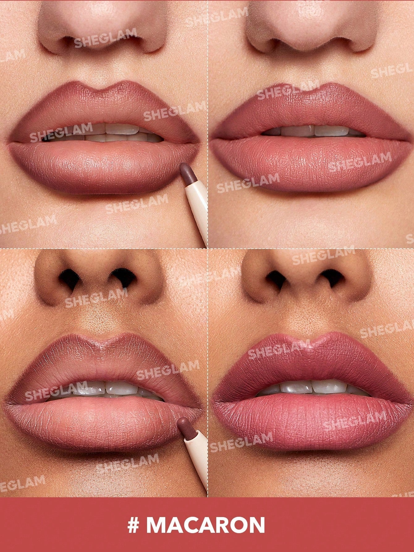 SHEGLAM 2 in 1 Glam Lipstick and Liner Duo