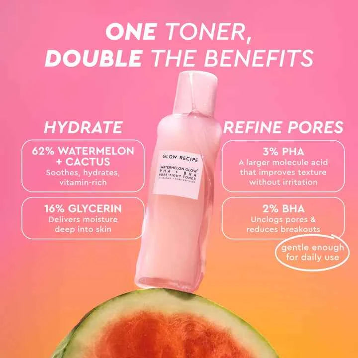 GLOW RECIPE Watermelon Glow PHA+BHA Pore-Tight Toner