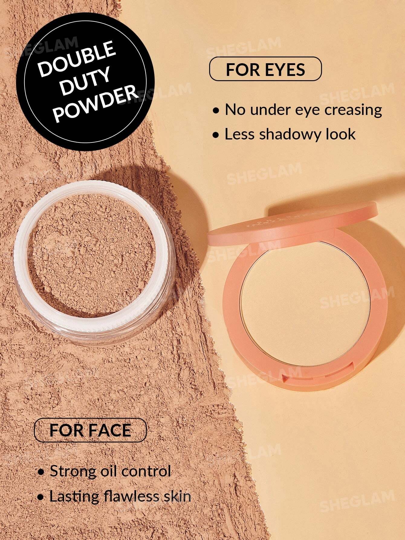 Sheglam Insta-Ready Face & Under Eye Setting Powder Duo