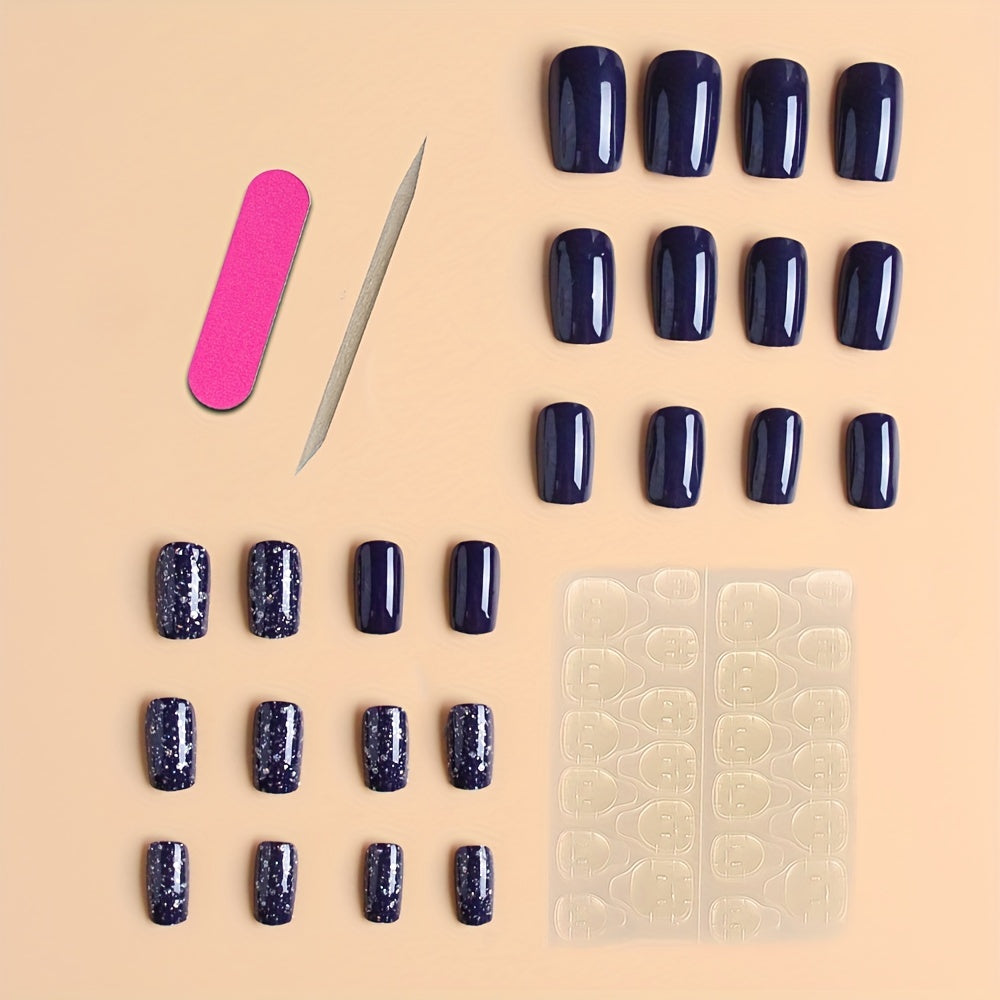 Acrylic Fake Nails in Mixed Colors