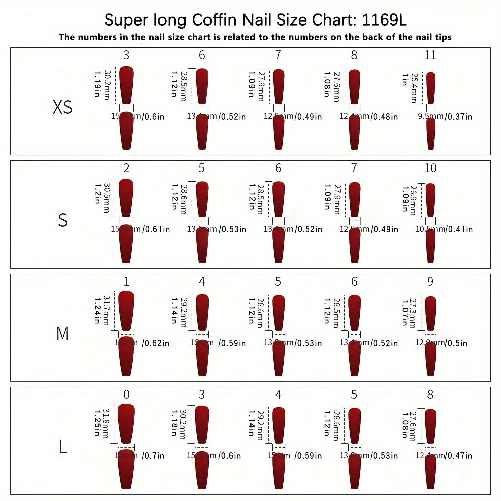 Handmade Glossy Long Coffin Press On Nails Pinkish French Style