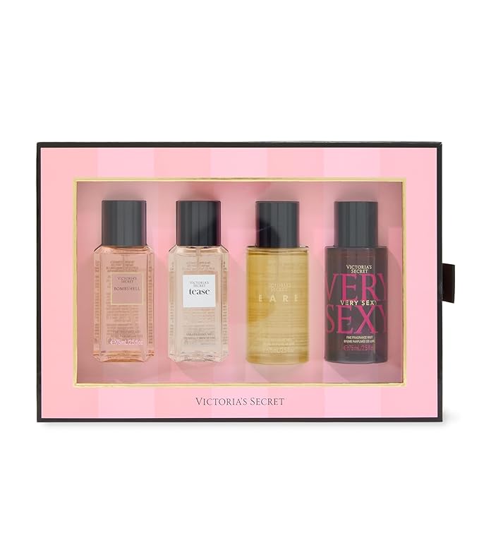 Victoria's Secret Fragrance Mist Collection 4 Piece Shimmer Mini Gift Set