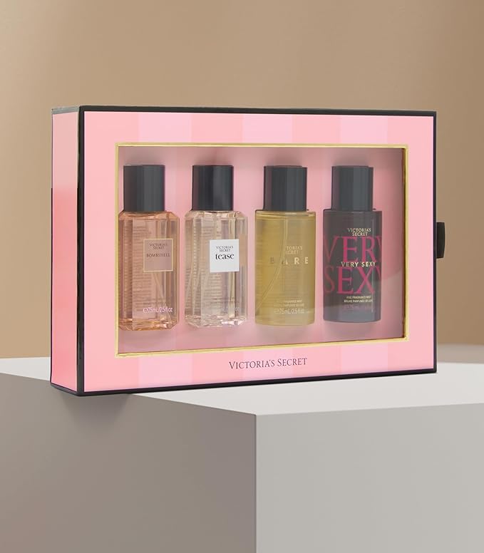 Victoria's Secret Fragrance Mist Collection 4 Piece Shimmer Mini Gift Set