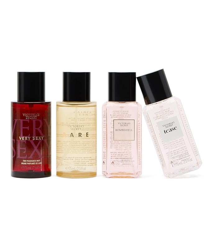 Victoria's Secret Fragrance Mist Collection 4 Piece Shimmer Mini Gift Set