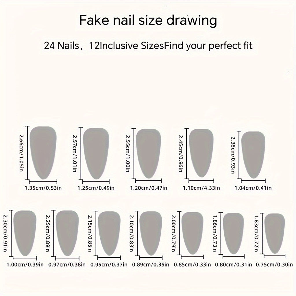 Medium Golden Line, Deep Brown & Red Matte Nails