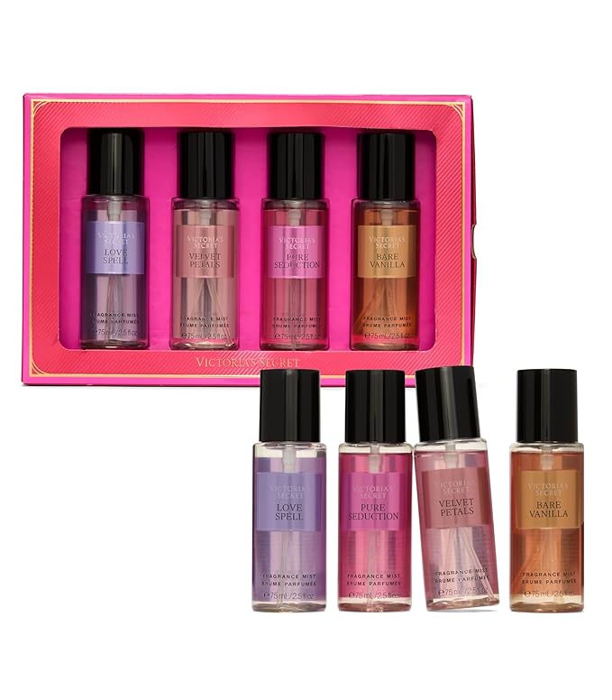 Victoria's Secret Fragrance Mist Collection 4 Piece Shimmer Mini Gift Set