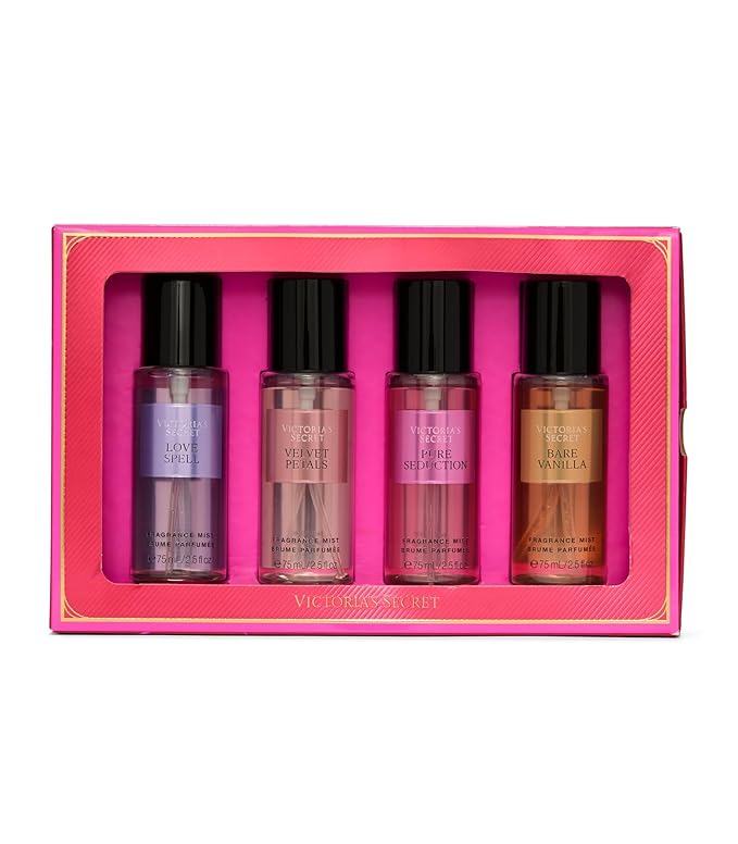 Victoria's Secret Fragrance Mist Collection 4 Piece Shimmer Mini Gift Set