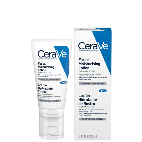 CeraVe PM Facial Moisturizing Lotion For Normal To Dry Skin