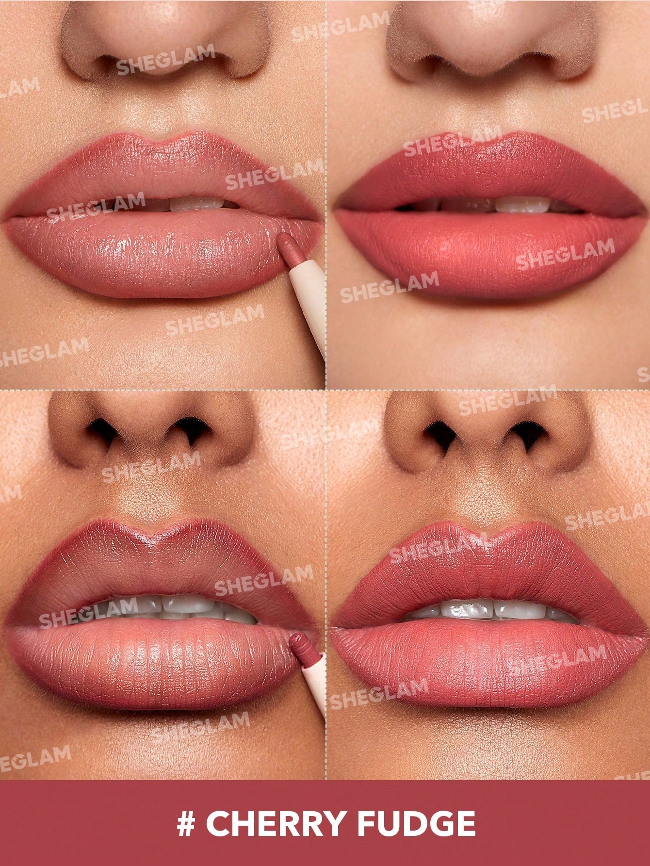 SHEGLAM 2 in 1 Glam Lipstick and Liner Duo