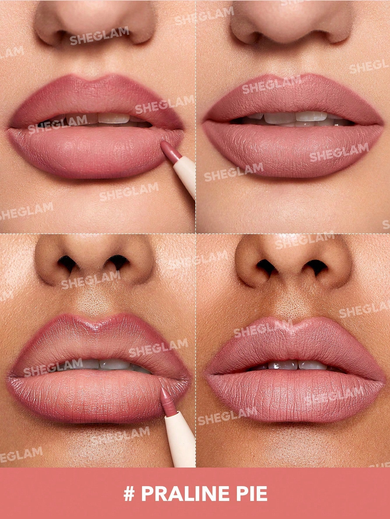 SHEGLAM 2 in 1 Glam Lipstick and Liner Duo