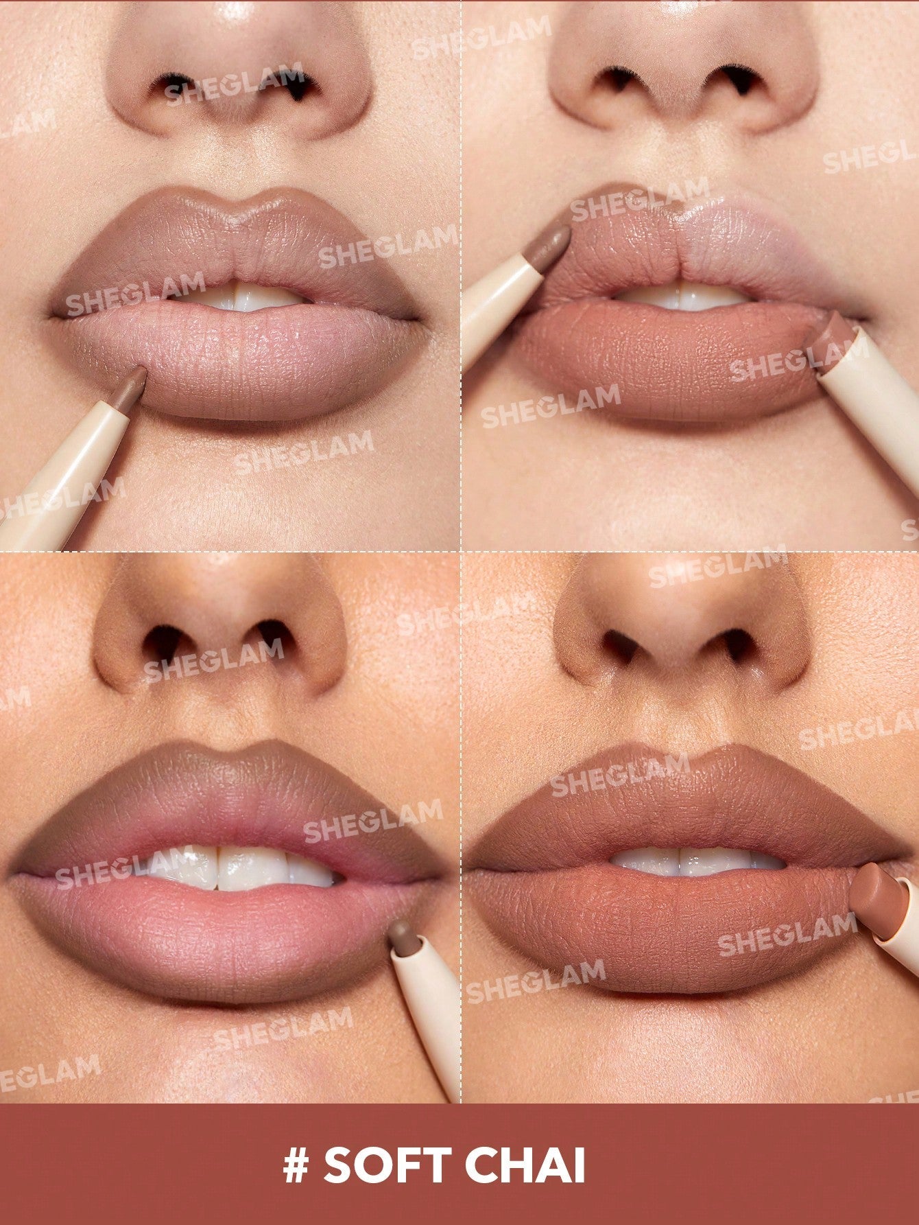 SHEGLAM 2 in 1 Glam Lipstick and Liner Duo