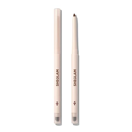 SHEGLAM Gel Glide Eyeliner Pencil Creamy Waterproof Smudgeproof Longwearing Eyeliner-Brown
