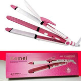 Hair Straightener and Curler, 3-in-1 Ceramic Hair Curling Iron & H