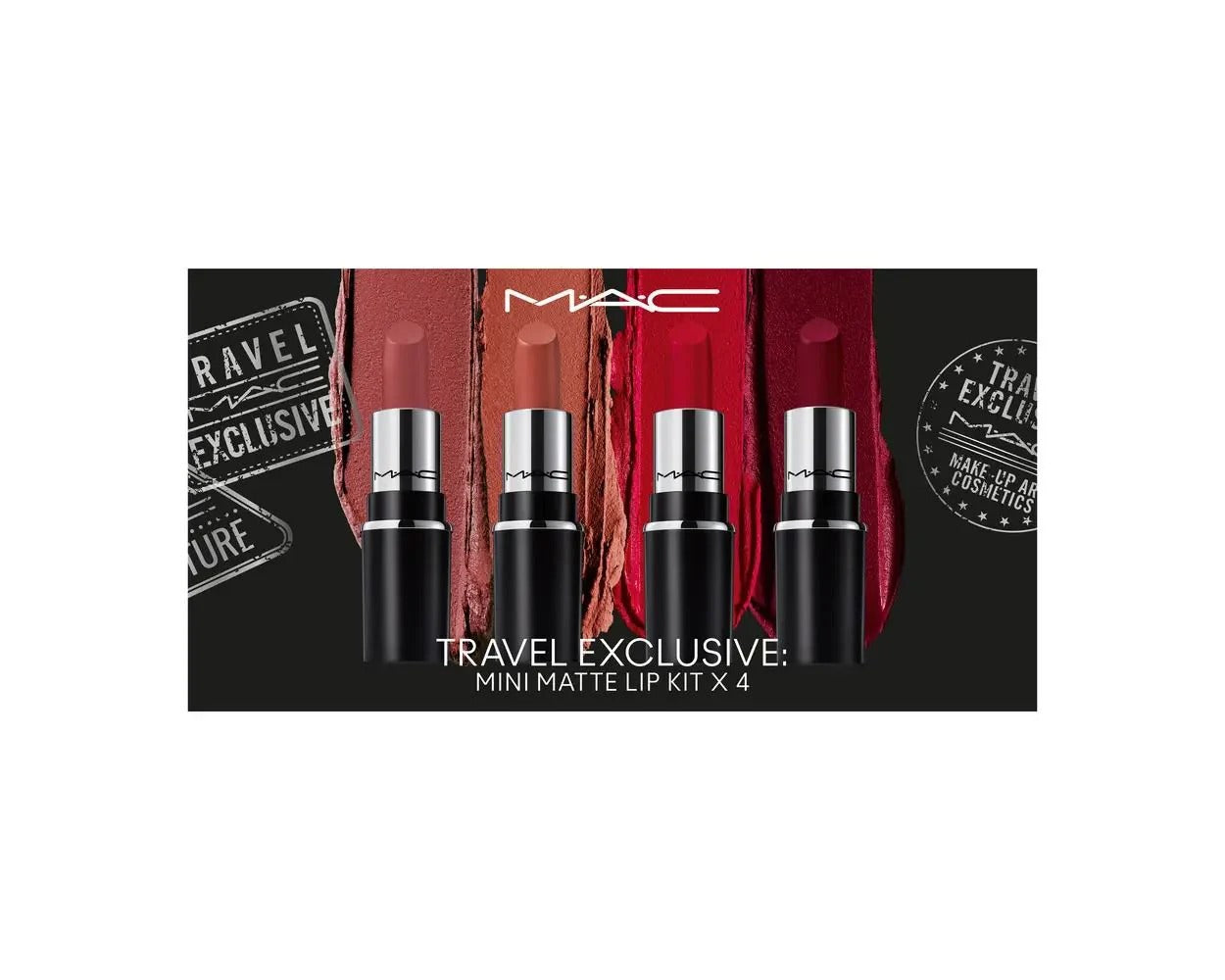 MAC Lipstick Travel Set (Pack of 4)